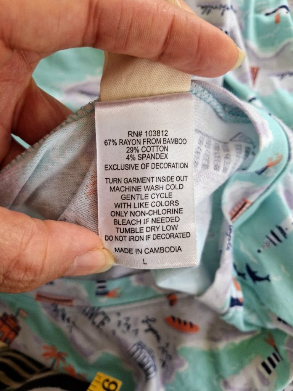 Munki Munki Europe Map Pajama Set Mint Travel Print Lounge Sleepwear L - Picture 5 of 8